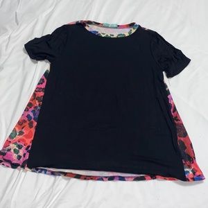 Filly Flair, size small, black front, multicolor leopard print back